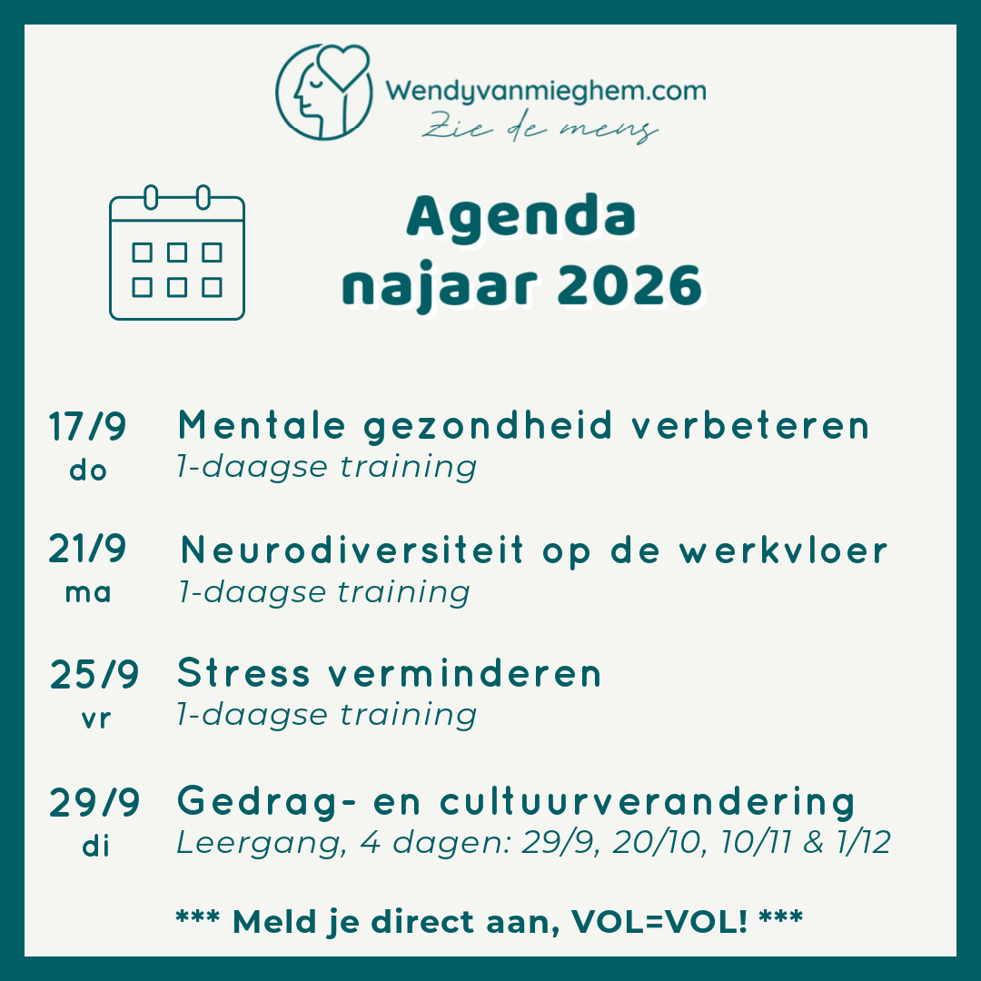 Agenda - Wendyvanmieghem.com