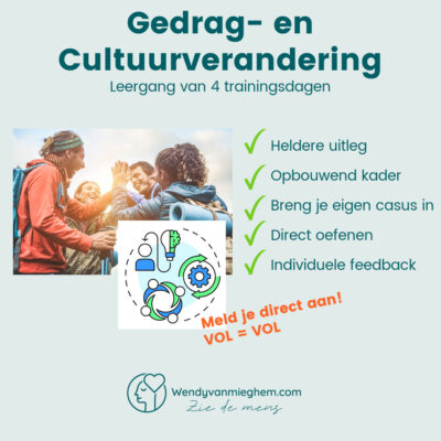 Leergang Gedrag en Cultuurverandering - Wendyvanmieghem.com