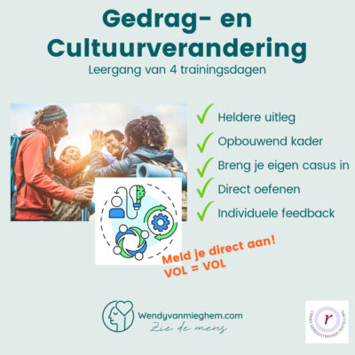 Agenda - Leergang gedrag en cultuurverandering - Wendyvanmieghem.com